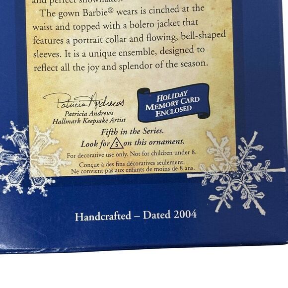 2004 Celebration BARBIE Hallmark Ornament 5th in Series - Picture 2 of 5